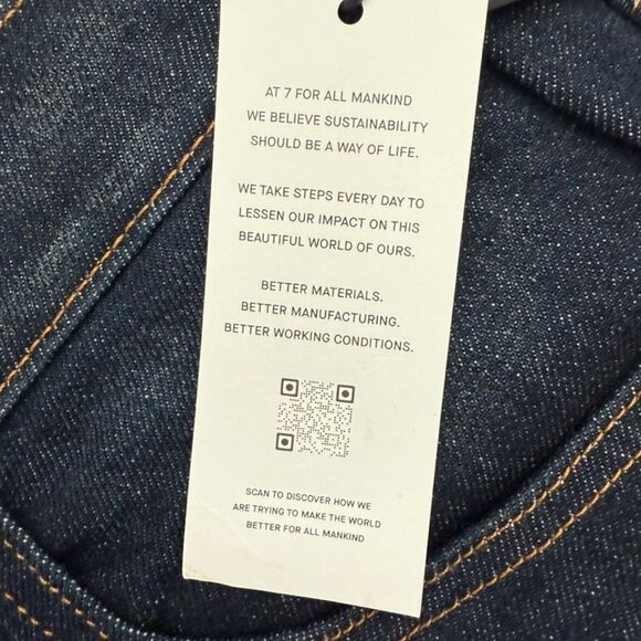 7 For All Mankind Austyn Relaxed Dark Blue Jeans Los Angeles Men’s Size 38 - Picture 6 of 13